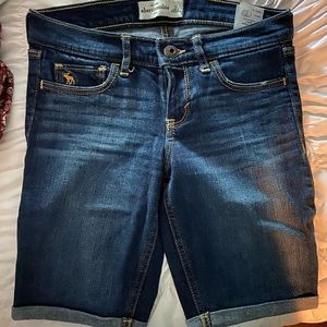 Abercrombie Kids Long Jean Shorts